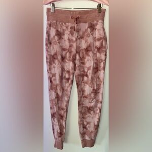 Athleta Like-New Dusty Rose Tie-Dye Balance Joggers